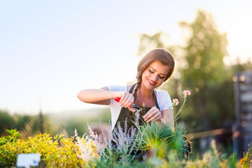 Gardening team arriving for a safe, insured service