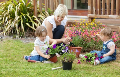 Beautiful garden in Ealing with diverse plants